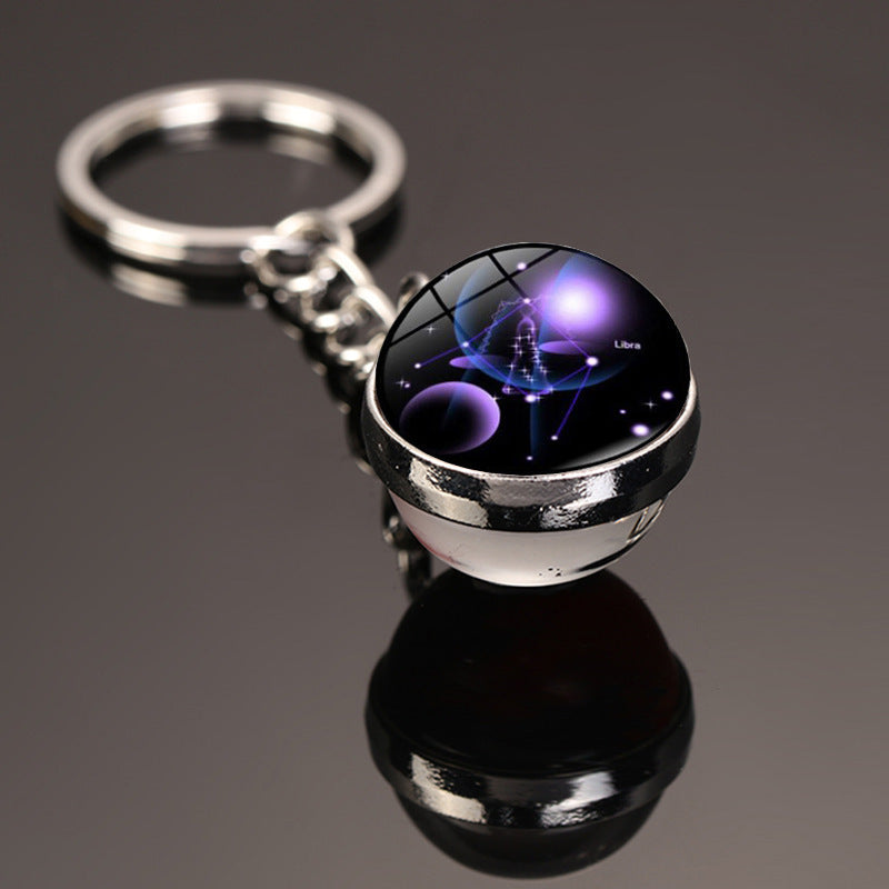 Starry Constellation Time Gem Keychain