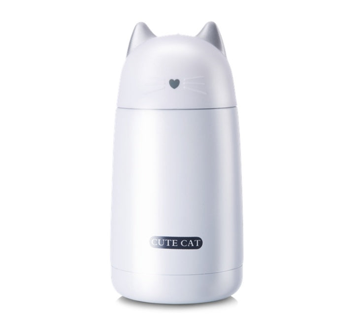 Cute Cat Thermos Tumbler – 330ml Stainless Steel Insulated Bottle
