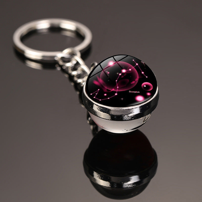 Starry Constellation Time Gem Keychain