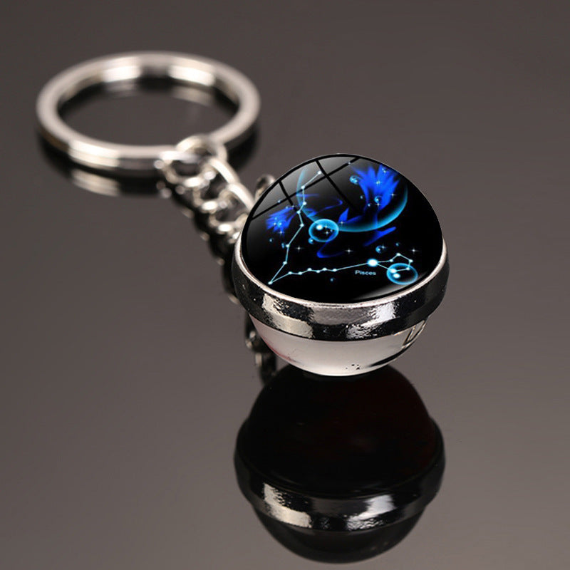 Starry Constellation Time Gem Keychain