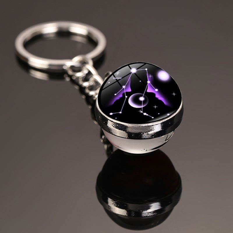 Starry Constellation Time Gem Keychain