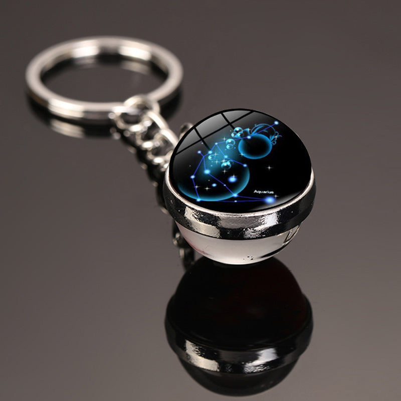 Starry Constellation Time Gem Keychain