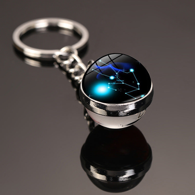 Starry Constellation Time Gem Keychain