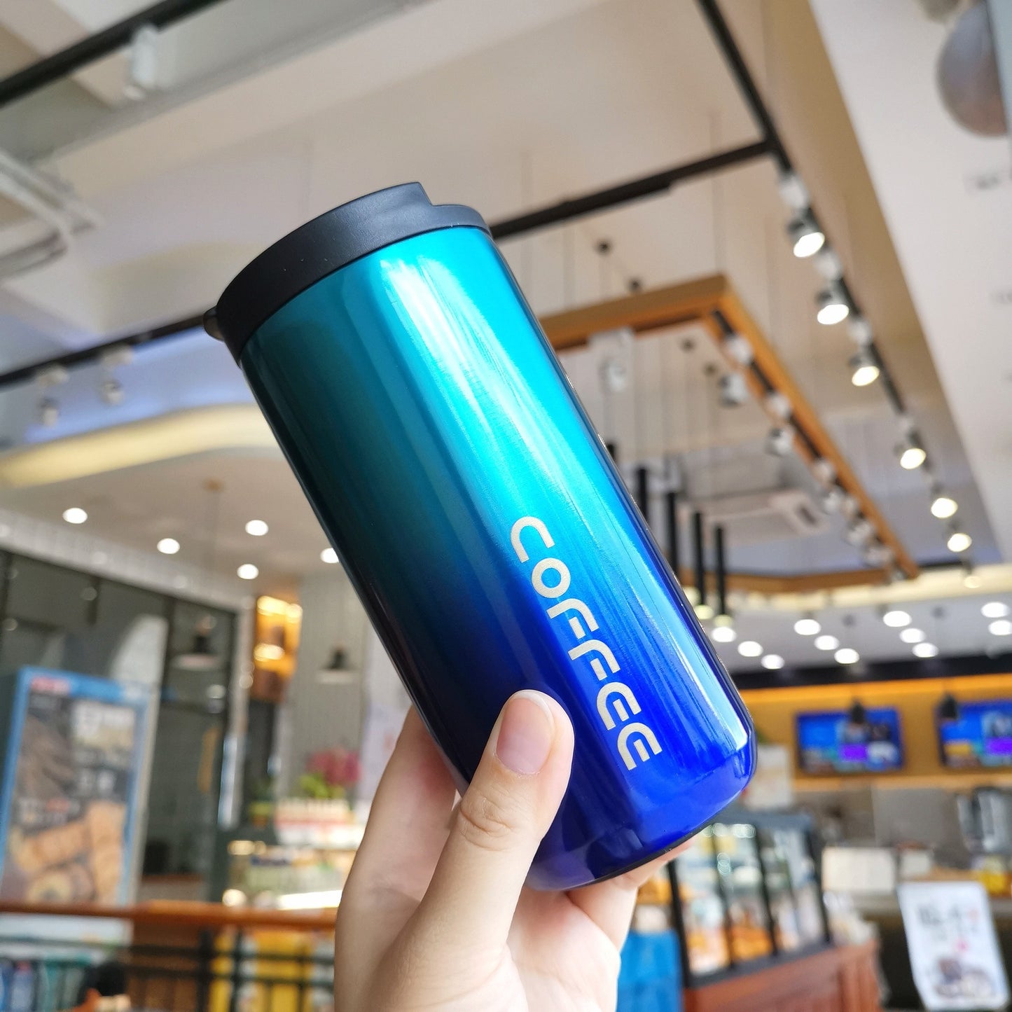 Sleek Coffee Thermos Tumbler – 350ml & 500ml Stainless Steel Insulated Cup