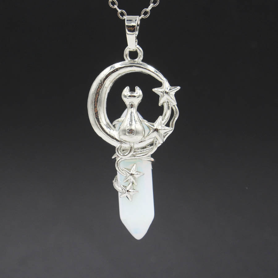 Celestial Cat Prism Pendant