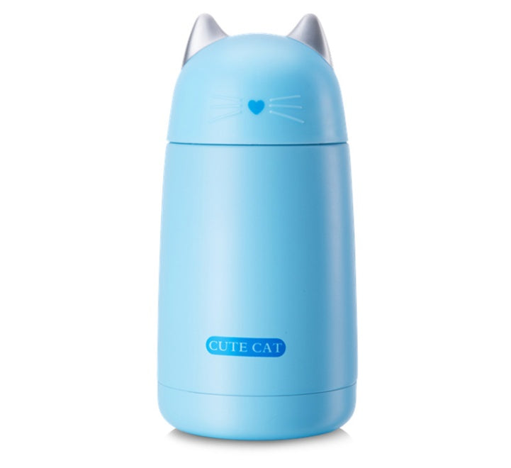 Cute Cat Thermos Tumbler – 330ml Stainless Steel Insulated Bottle