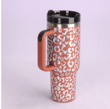 40oz Premium Insulated Tumbler with Handle & Straw – Hot & Cold Drinks