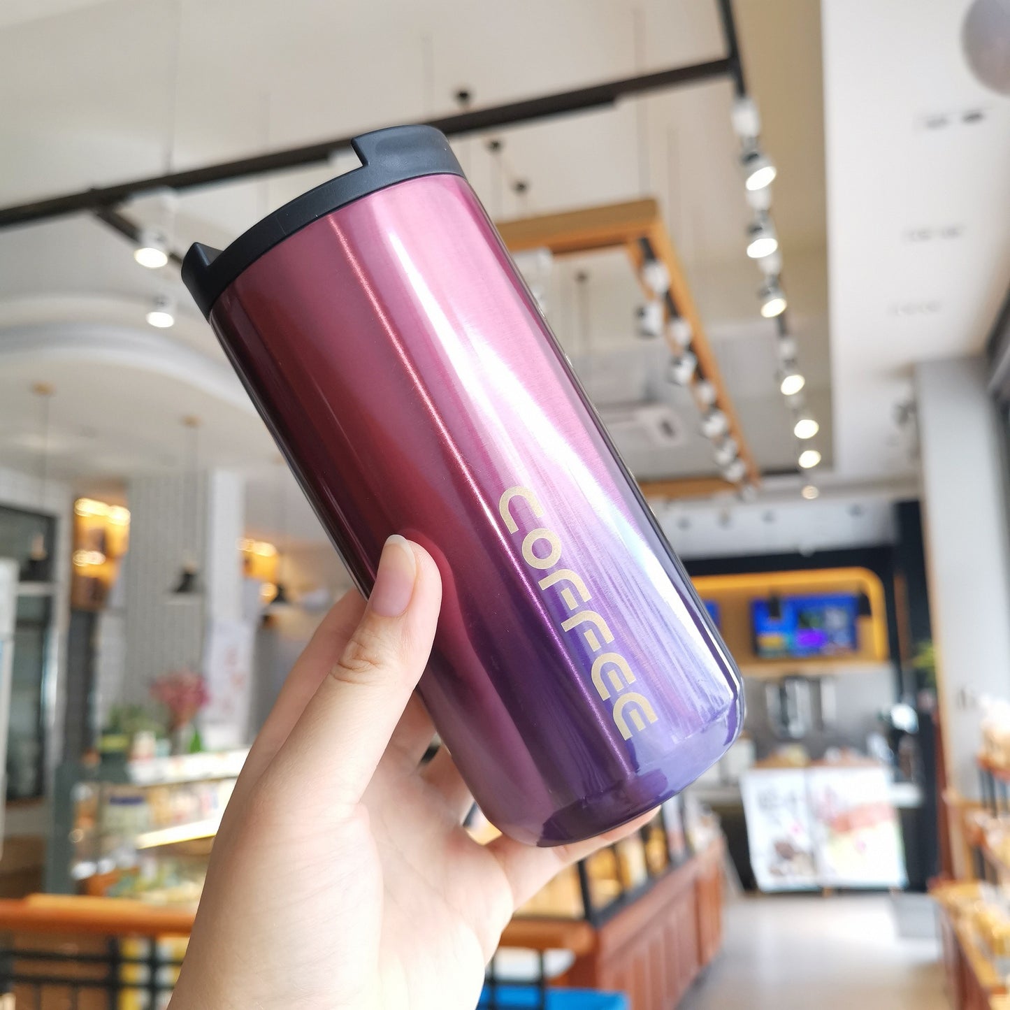 Sleek Coffee Thermos Tumbler – 350ml & 500ml Stainless Steel Insulated Cup