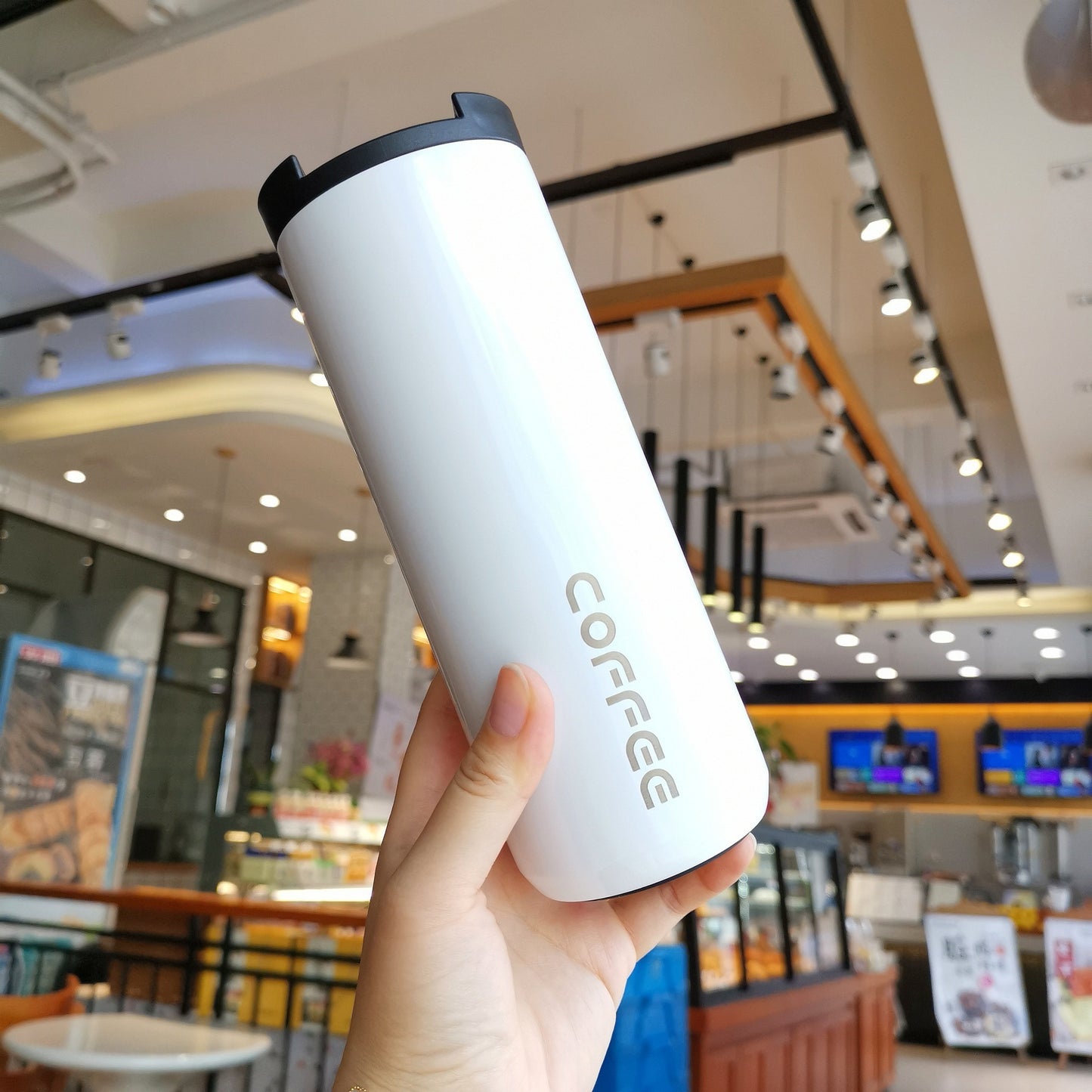 Sleek Coffee Thermos Tumbler – 350ml & 500ml Stainless Steel Insulated Cup