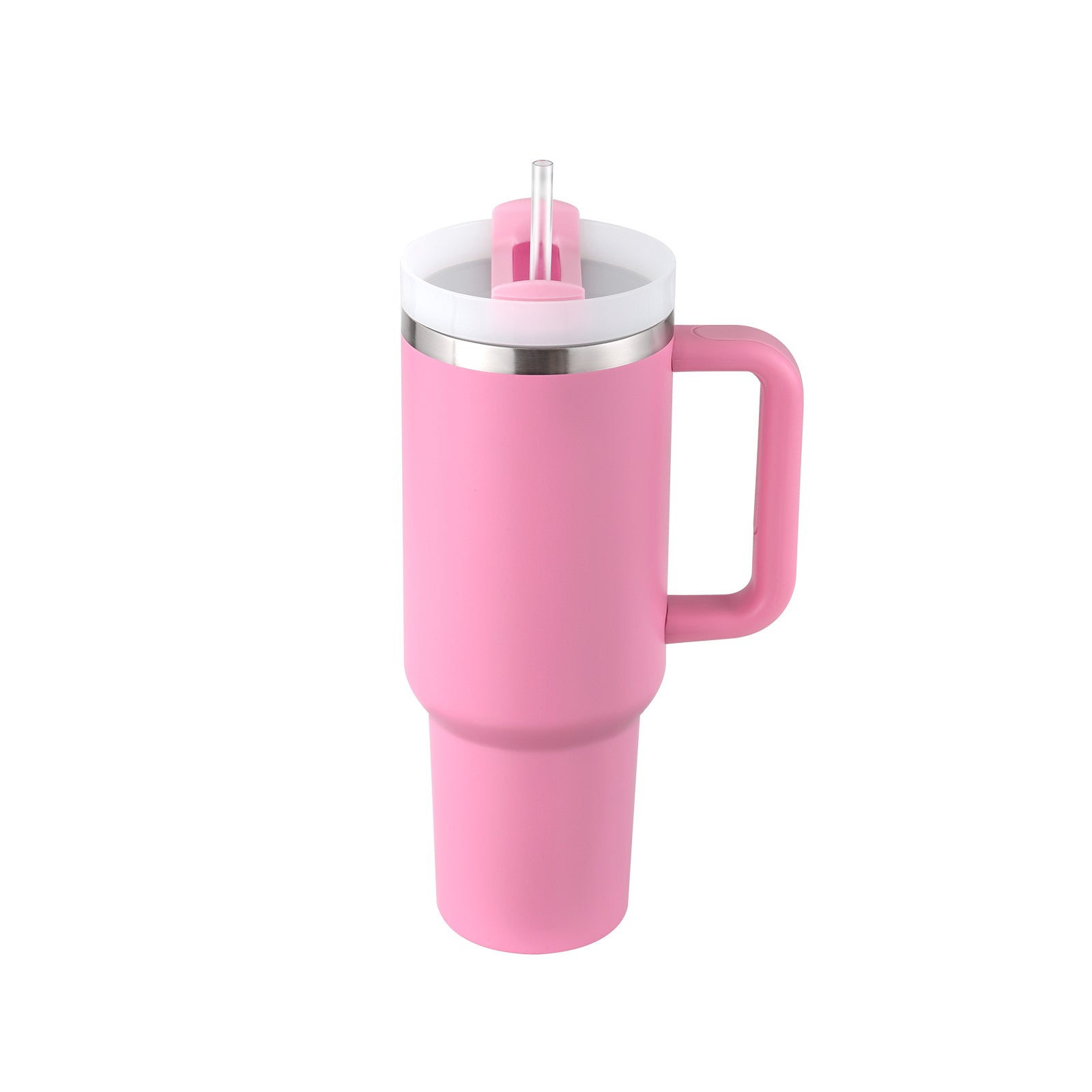 40oz Premium Insulated Tumbler with Handle & Straw – Hot & Cold Drinks