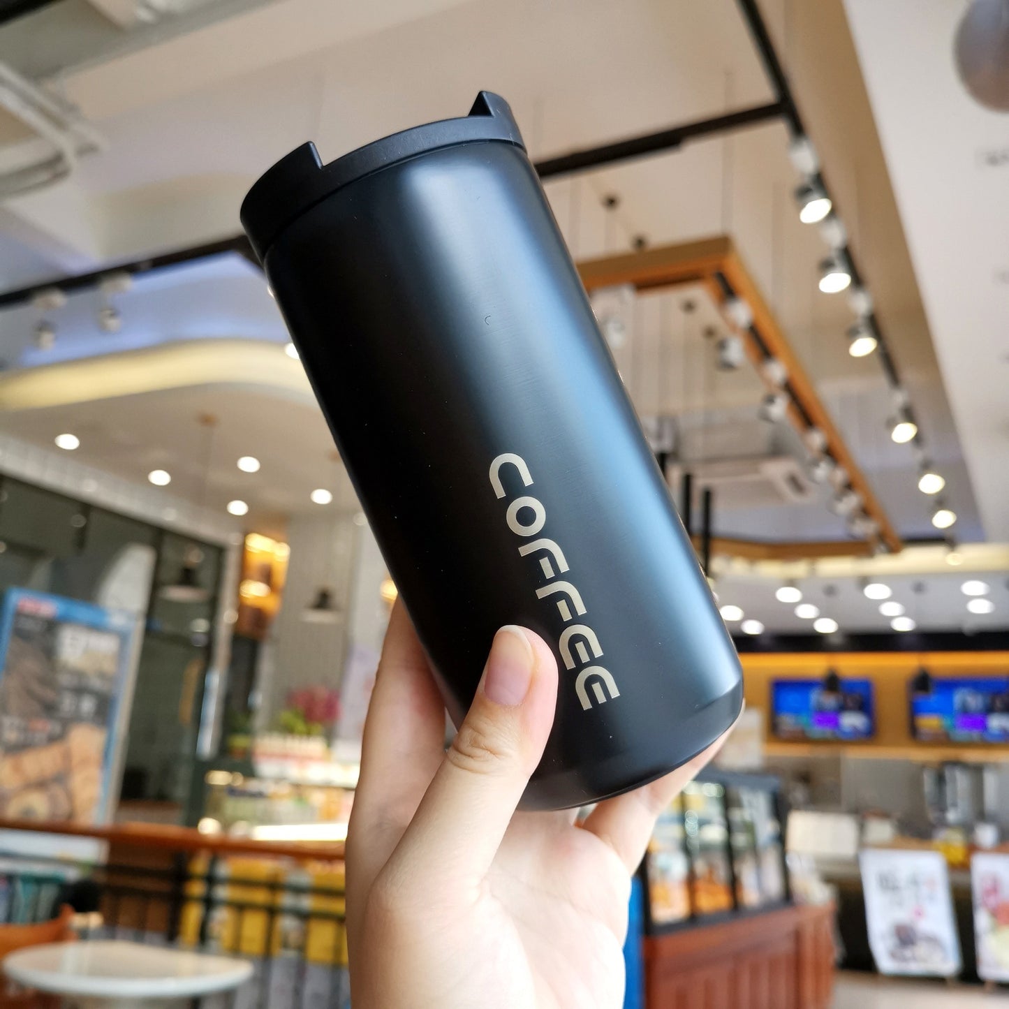 Sleek Coffee Thermos Tumbler – 350ml & 500ml Stainless Steel Insulated Cup