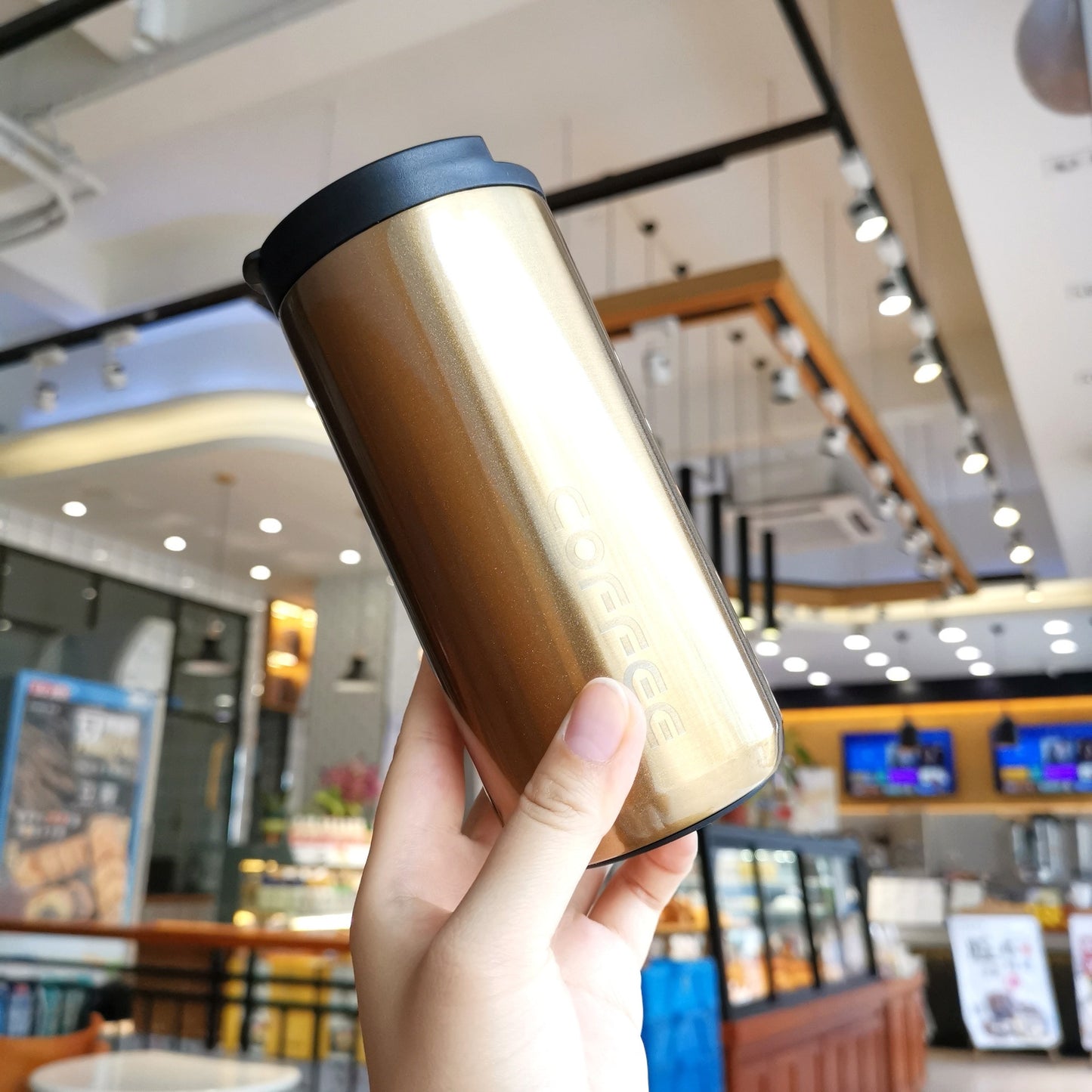 Sleek Coffee Thermos Tumbler – 350ml & 500ml Stainless Steel Insulated Cup