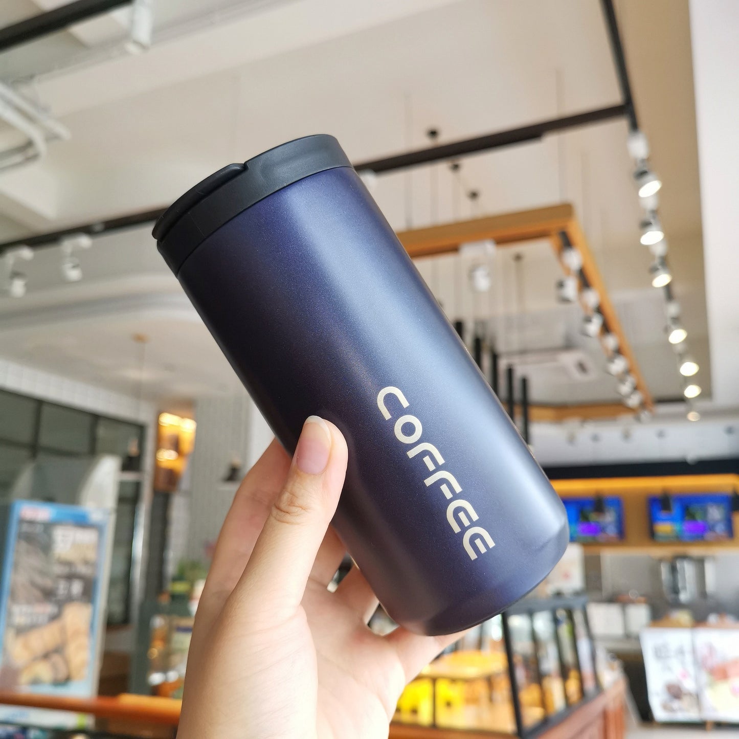 Sleek Coffee Thermos Tumbler – 350ml & 500ml Stainless Steel Insulated Cup