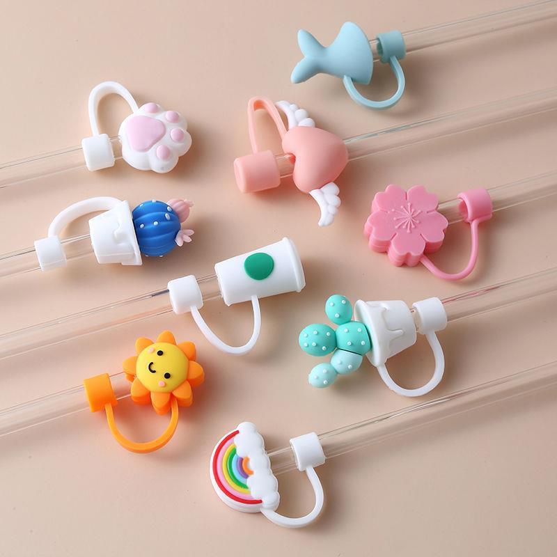 Cute Silicone Straw Toppers – Fun Dust-Proof Drink Caps (16 Styles)